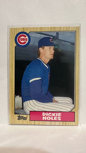 #92T Dickie Noles Chicago Cubs 1987 Topps Baseball Card