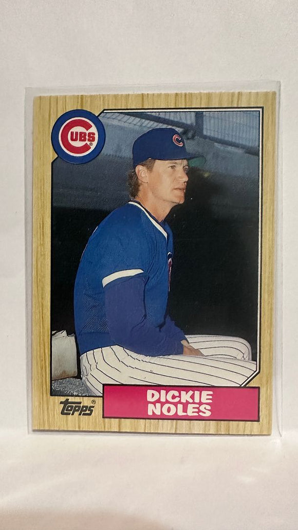 #92T Dickie Noles Chicago Cubs 1987 Topps Baseball Card