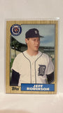 #104T Jeff Robinson Detroit Tigers 1987 Topps Baseball Card