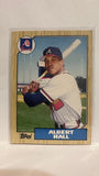 #41T Albert Hall Atlanta Braves 1987 Topps Baseball Card