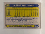 #41T Albert Hall Atlanta Braves 1987 Topps Baseball Card