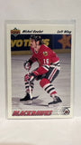 #374 Michel Goulet Chicago Blackhawks 91-92 Upper Deck Hockey Card