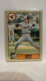 #3T Eric Bell Baltimore Orioles 1987 Topps Baseball Card