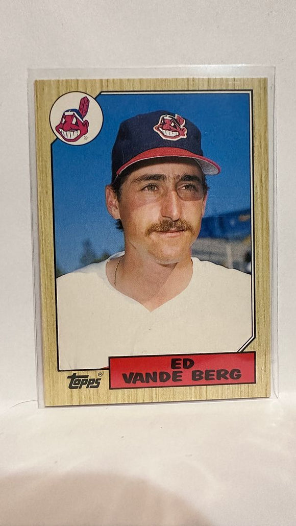 #123T Ed Vande Berg Cleveland Indians 1987 Topps Baseball Card