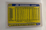 #119T Jim Sundberg Chicago Cubs 1987 Topps Baseball Card