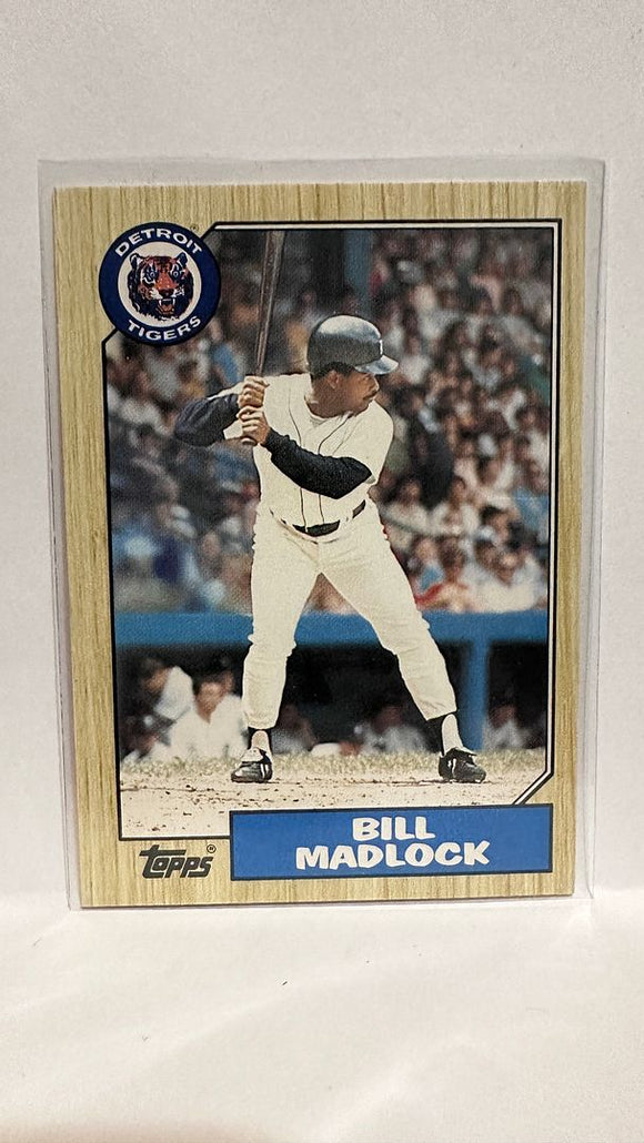 #71T Bill Madlock Detroit Tigers 1987 Topps Baseball Card