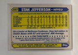 #55T Stan Jefferson SAN Diego Padres 1987 Topps Baseball Card