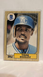 #7T Thad Bosley Kansas City Royals 1987 Topps Baseball Card