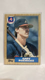 #105T Gary Roenicke Atlanta Braves 1987 Topps Baseball Card
