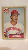 #128T Frank Williams Cincinnati Reds 1987 Topps Baseball Card