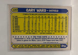 #125T Gary Ward New York Yankees 1987 Topps Baseball Card