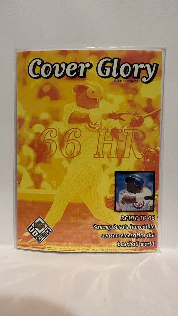 #45 Sammy Sosa Cover Glory Chicago Cubs 1987 Topps Baseball Card