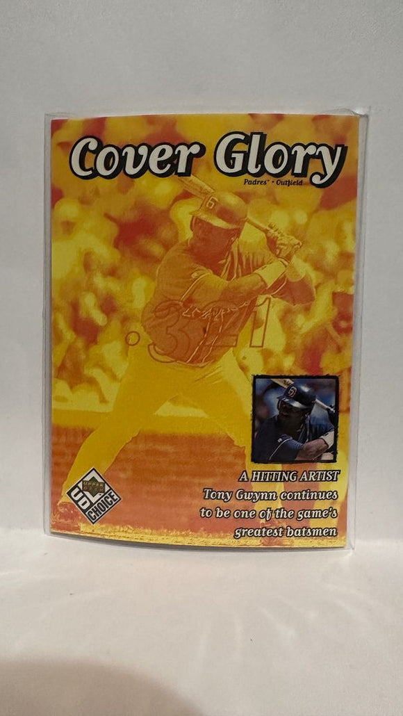 #34 Tony Gwynn Cover Glory SAN Diego Padres 1999 Upper Deck Choice Baseball Card