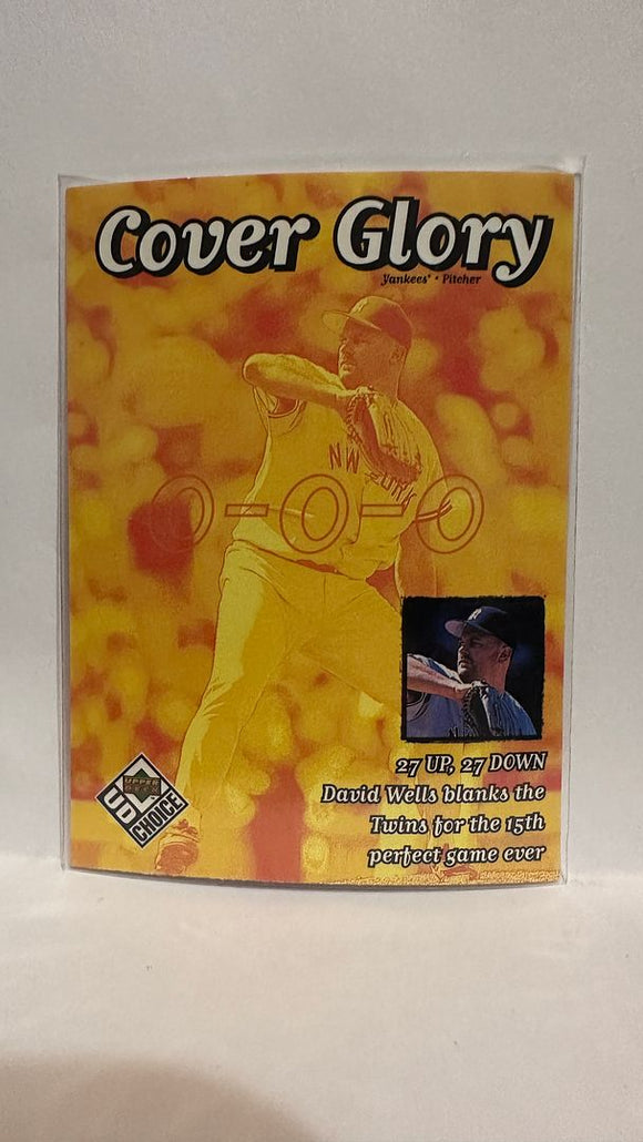 #30 David Wells Cover Glory New York Yankees 1999 Upper Deck Choice Baseball Card