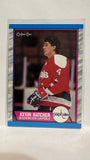#146 Kevin Hatcher  Washington Capitals 89-90 O-Pee-Chee Hockey Card