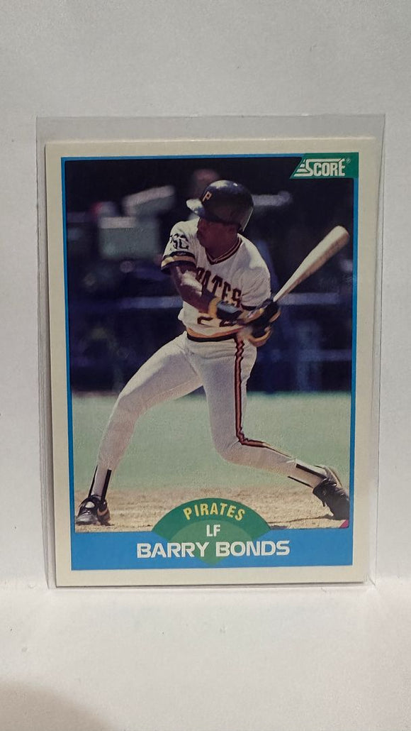 #127 Barry Bonds Pittsburgh Pirates 1989 Score Baseball Card