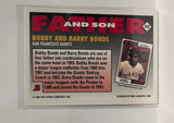 #702 Bobby and Barry Bonds Father Son SAN Francisco Giants 1993 Bowman Baseball Card