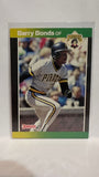 #92 Barry Bonds Pittsburgh Pirates 1989 Donruss Baseball Card