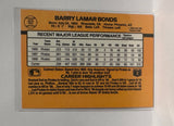 #92 Barry Bonds Pittsburgh Pirates 1989 Donruss Baseball Card