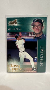 #107 Javy Lopez Atlanta Braves 1998 Aurora Baseball Card