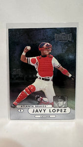 #26 Javy Lopez Atlanta Braves 1998 Metal Baseball Card
