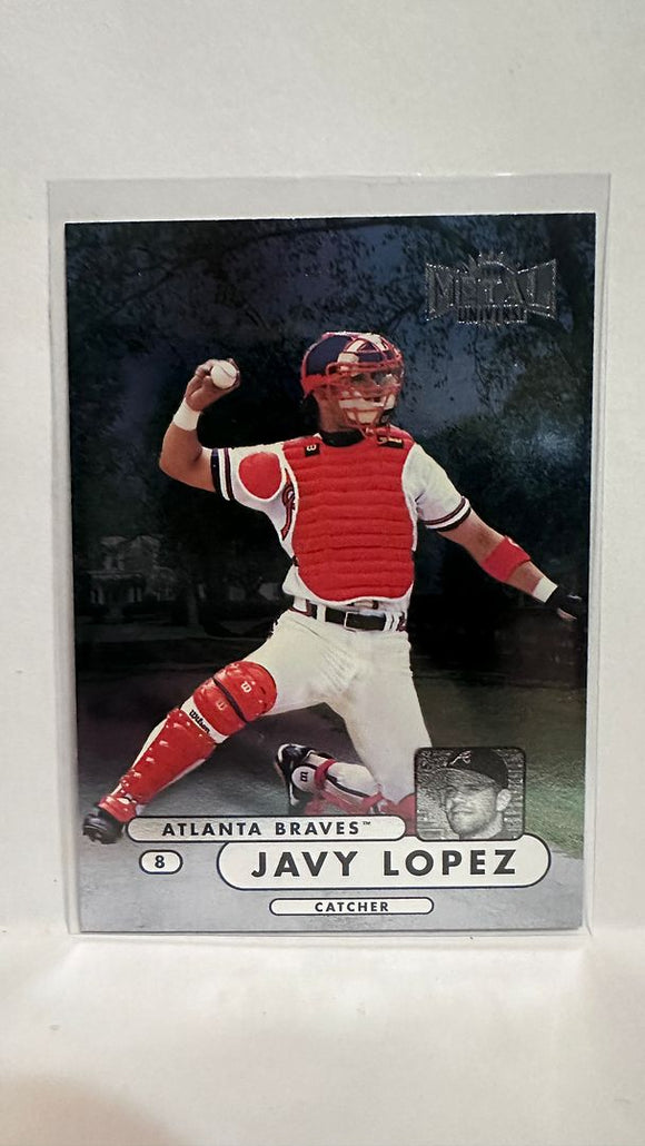 #26 Javy Lopez Atlanta Braves 1998 Metal Baseball Card