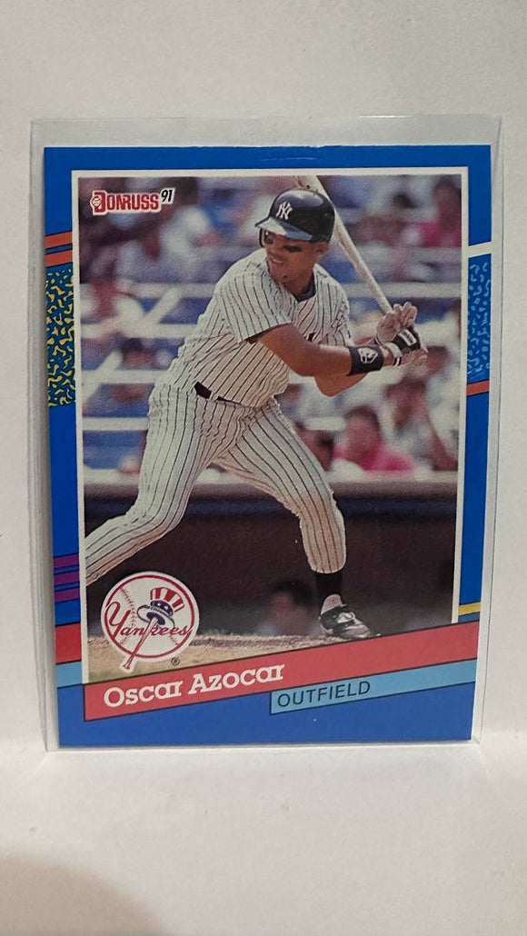 #331 Oscar Azocar New York Yankees 1991 Donruss Baseball Card