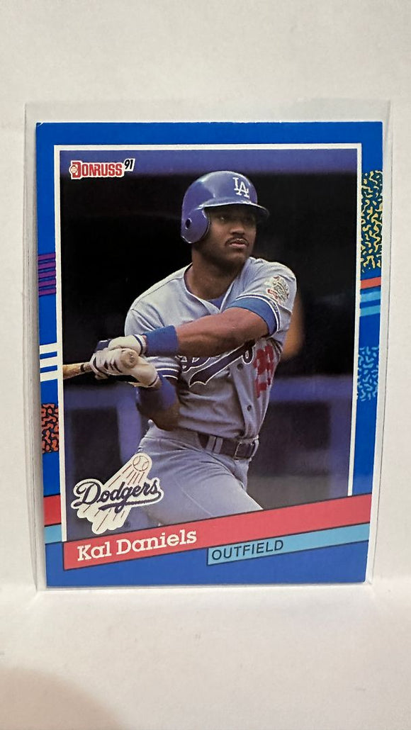 #336 Kalvoski Daniels Los Angeles Dodgers 1991 Donruss Baseball Card