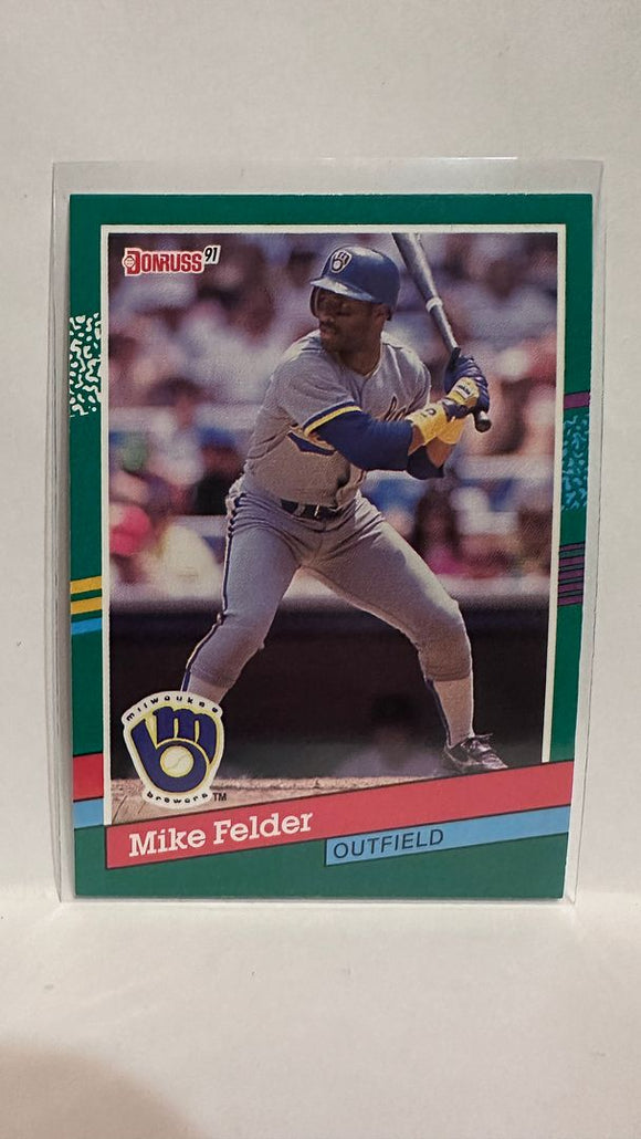 #535 Michael Felder Milwaukee Brewers 1991 Donruss Baseball Card