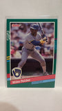 #535 Michael Felder Milwaukee Brewers 1991 Donruss Baseball Card