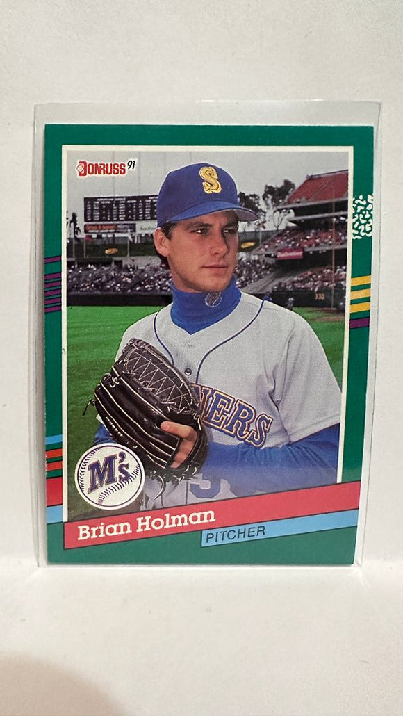 #539 Brian Holman Seattle Mariners 1991 Donruss Baseball Card