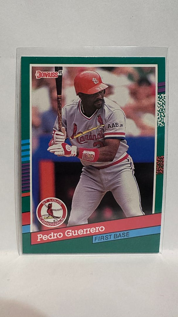 #558 Pedro Guerrero St Louis Cardinals 1991 Donruss Baseball Card