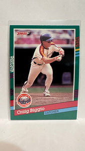 #595 Craig Biggio Houston Astros 1991 Donruss Baseball Card