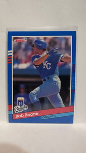 #356 Robert Boone Kansas City Royals 1991 Donruss Baseball Card