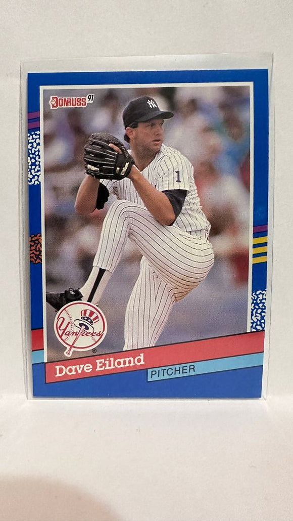 #354 David Eiland New York Yankees 1991 Donruss Baseball Card