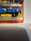 Blue Road Stripe King INC Construction 55/100 70 Years HKW81 ©2022 Matchbox Diecast Car