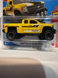Yellow Goodrich Chevy Silverado Off Road 2/10 GTC06 185/250 ©2018 Hot Wheels Diecast Car