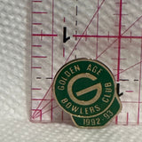 Golden Age Bowlers Club Logo 1992 93  Lapel Pin