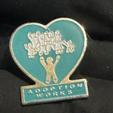 Adoption Works Logo  Lapel Pin