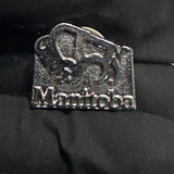 Manitoba Bison Logo  Lapel Pin