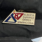87 Alberta Summer Games Strathcona Logo  Lapel Pin
