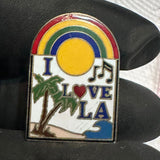 I Love LA Rainbow Beach Music  Lapel Pin