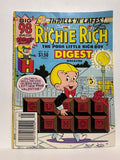 # 8 Richie Rich Thrills N Laffs Harvey © 1987 Comic Digest Book Paperback