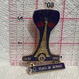 Paris Canada Lions Club 50 Years 1931 1981  Lapel Pin