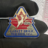 Labatt Brier Red Deer 1994 Curling Logo  Lapel Pin