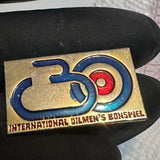 International Oilman's Bonspiel Curling  Lapel Pin
