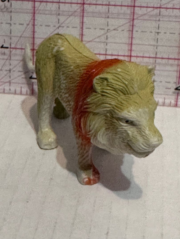 Yellow Red Mane Lion Male Animal Toy