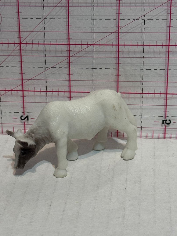 White Grazing Cow Cattle Animal Toy