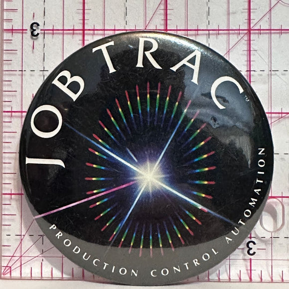 Job Trac Production Control Automation Logo  Button Pinback