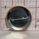 Bucky Says Think Fire Safety Beaver  Button Pinback